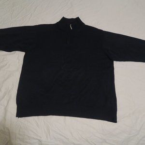 Hathaway Platinum 1/4 Zip Cashmere Silk Sweater XL
